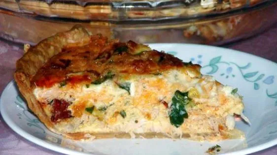 Chorizo, Crabmeat Quiche