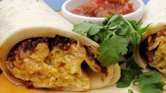 Chorizo, Egg And Cheese Wraps