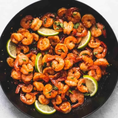 Cilantro Lime Shrimp With A Honey Lime