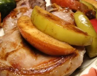 Cinnamon-Apple Pork Chops Recipe