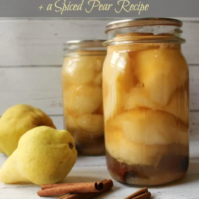 Cinnamon Pears In Apple Juice Canning