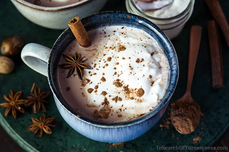 Cinnamon Spiced Hot Chocolate