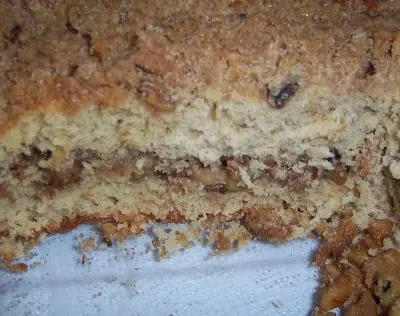 Cinnamon Walnut Streusel Coffee Cake Recipe