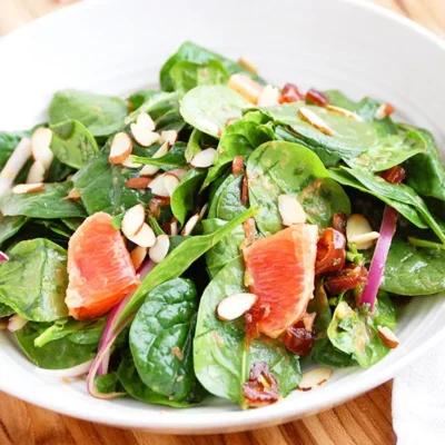 Citrus-Infused Spinach Salad With A Zesty Orange Twist