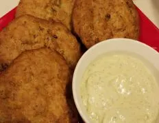 Clam Fritters With Dilly Pesto Dip