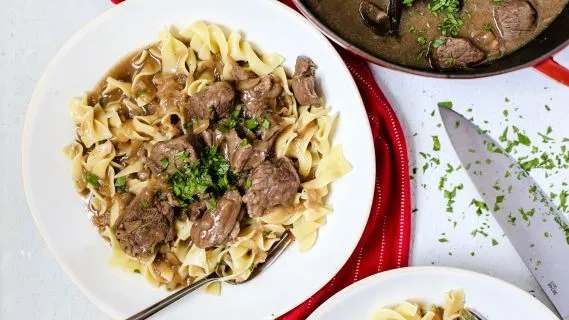 Classic Beef Tips with Mushrooms