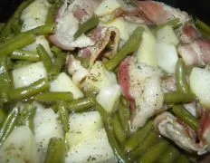 Classic Southern-Style Green Beans And Potatoes Recipe