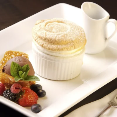 Coconut And White Chocolate Souffles With