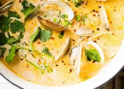 Coconut Broth Clams With Lemongrass