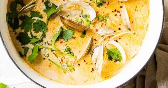 Coconut Broth Clams With Lemongrass