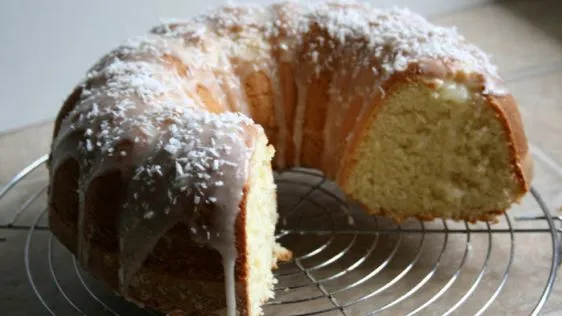 Coconut Bundt Cake With Powdered