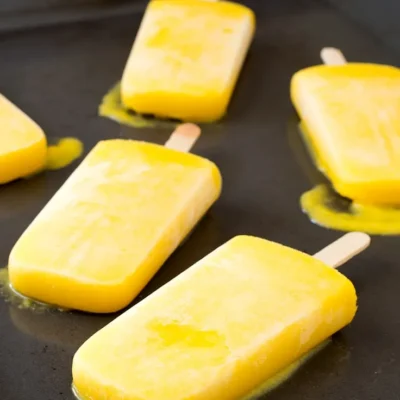 Coconut Mango Ice Pops