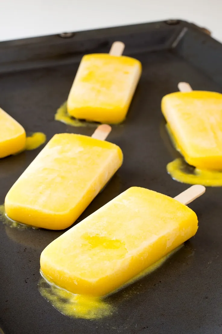 Coconut Mango Ice Pops