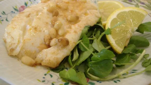 Cod Fish With Pine Nut Brown Butter