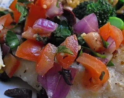 Cod With Mediterranean Salsa