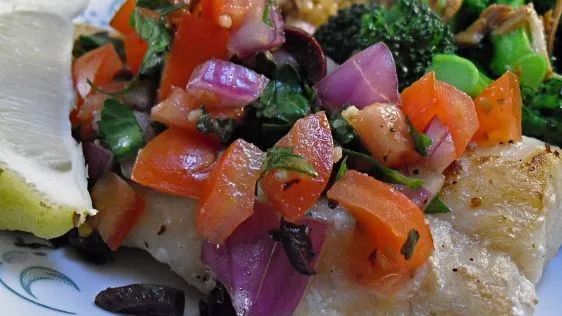 Cod With Mediterranean Salsa