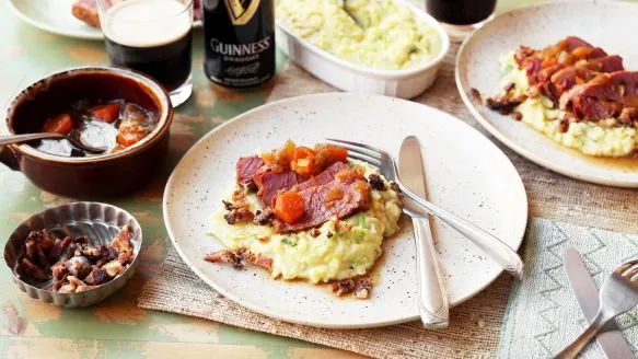 Colcannon With Oven Braised Corned Beef