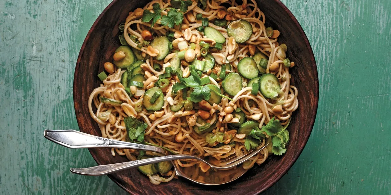 Cold Chinese Noodles In Peanut Sesame