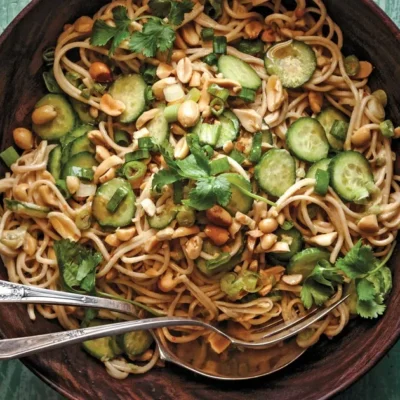 Cold Chinese Noodles In Peanut Sesame