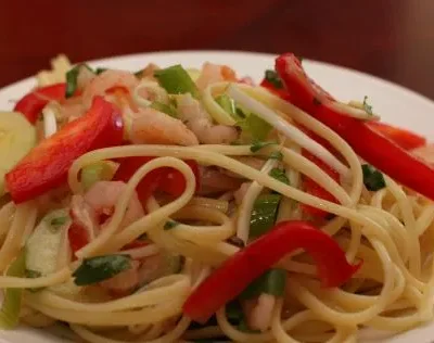 Cold Thai Pasta Salad