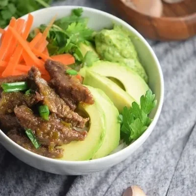 Colorful Mongolian Beef Stir Fry