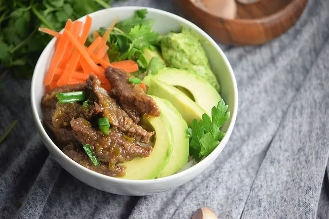 Colorful Mongolian Beef Stir Fry