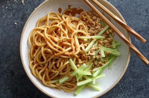 Cool Chinese Noodle In Peanut Sauce