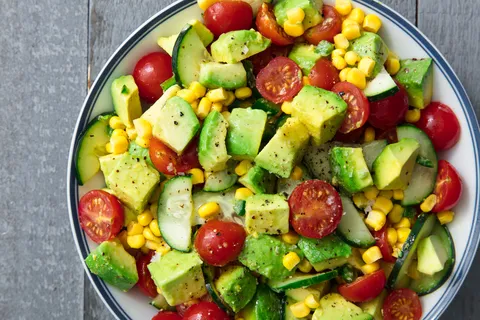 Corn, Avocado, And Tomato Salad