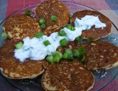 Corn Blini With Smoked Salmon And Chive Cream