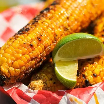 Corn On The Cob With Chile And Lime