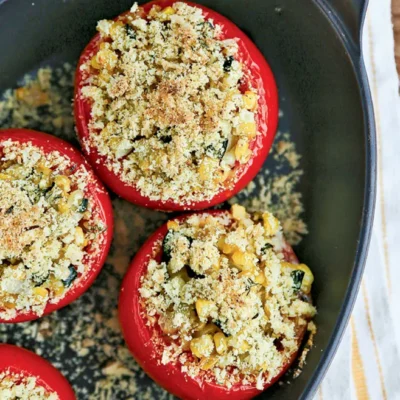 Corn Stuffed Tomatoes