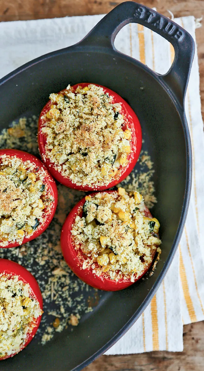 Corn Stuffed Tomatoes