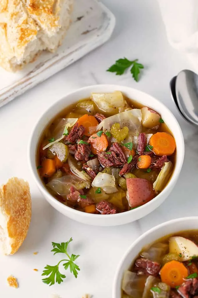 Corned Beef And Cabbage Soup