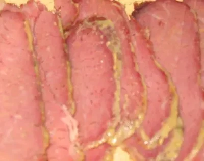 Corned Beef With Mustard Glaze