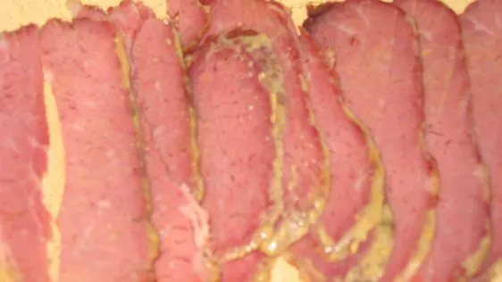 Corned Beef With Mustard Glaze