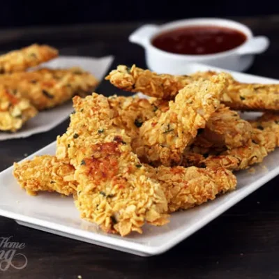 Cornflake Crusted Baked Chicken