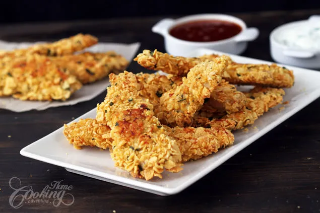 Cornflake Crusted Baked Chicken