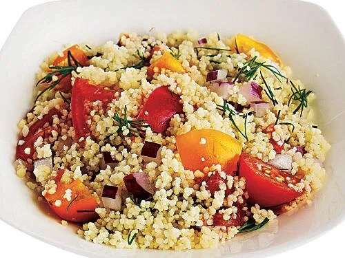 Couscous With Ginger, Orange, Almond & Herbs