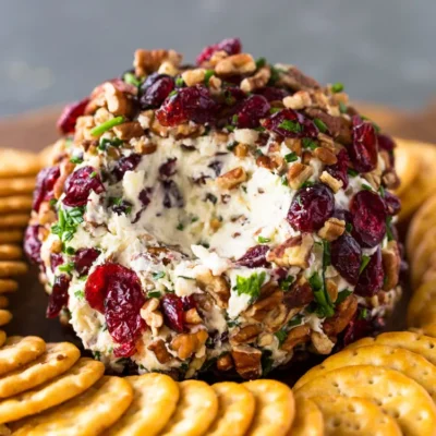 Cranberry And Pecan Cheese Log