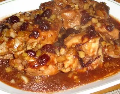 Cranberry Barbecue Chicken -Crock