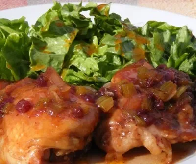 Cranberry Barbecued Chicken