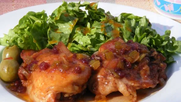 Cranberry Barbecued Chicken