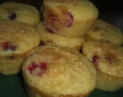 Cranberry- Cornmeal Muffins