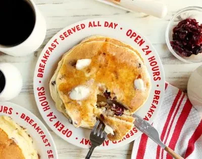 Cranberry Ricotta Pancakes