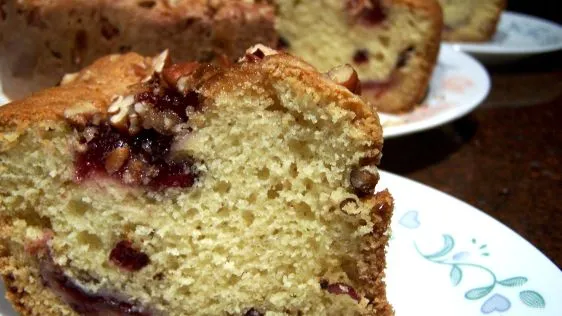 Cranberry Ripple Cake