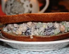 Cranberry Walnut Chickpea Salad Sandwich