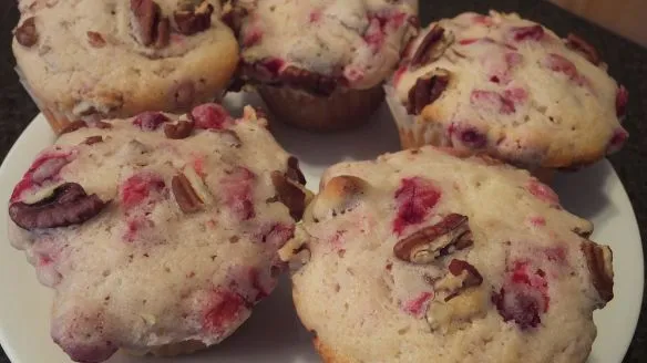 Cream Cheese Cranberry Muffins