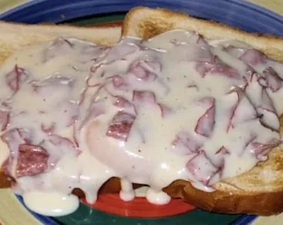 Creamed Chipped Beef On Toast