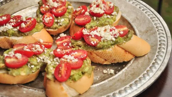 Creamy Avocado And Cherry Tomato Toast