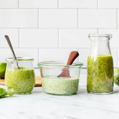 Creamy Avocado Cilantro Dressing With A Buttermilk Twist